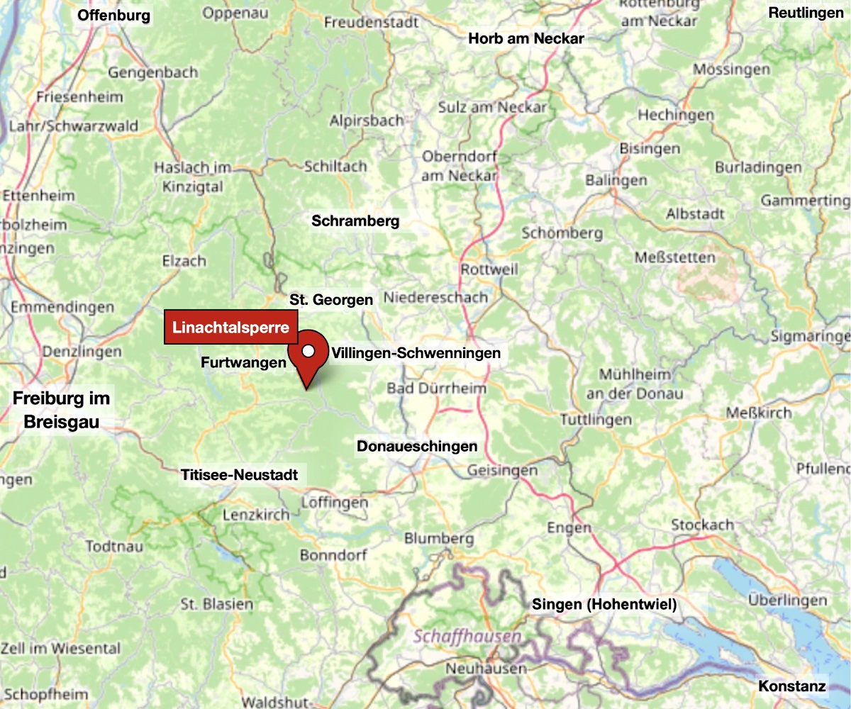 Karte der Region